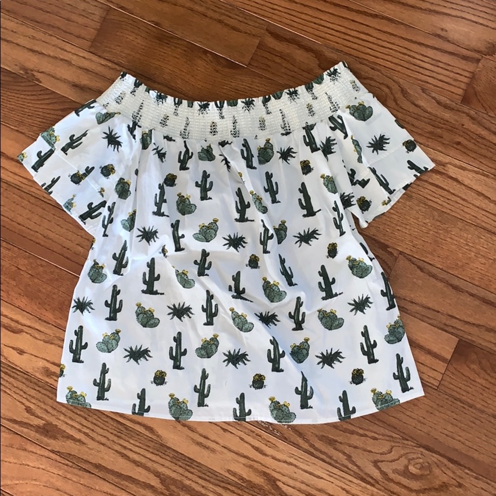 cactus off the shoulder top